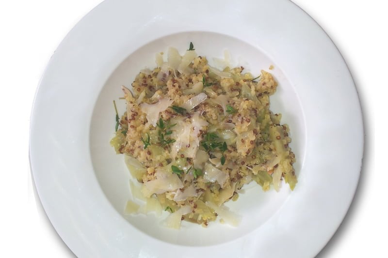 quinoa risotto with fennel [vegetarian]