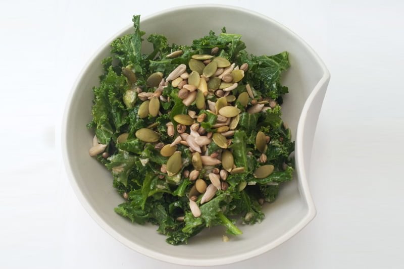 kale caesar salad [flexitarian]