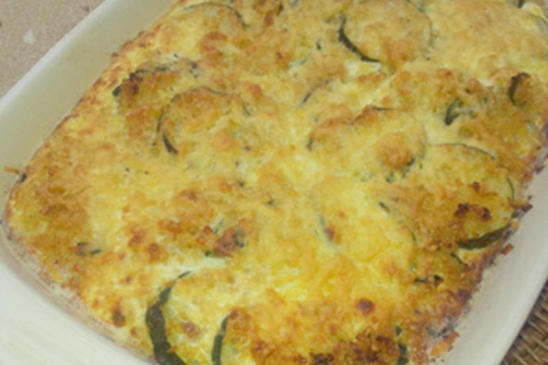 quinoa and courgette tian [vegetarian]