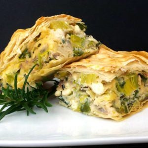 Leek With Feta “Börek” Pie [vegetarian] © The Flexitarian - Annabelle Randles