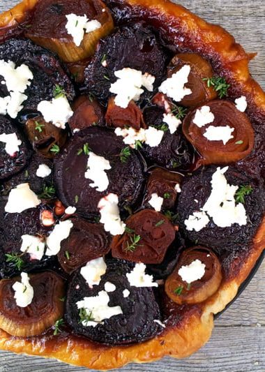 Beetroot, Shallot and Goat Cheese Tatin