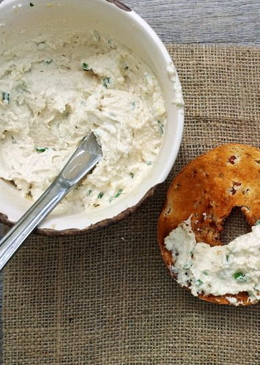 Cashew Cream Cheese With Chives [vegan] by The Flexitarian