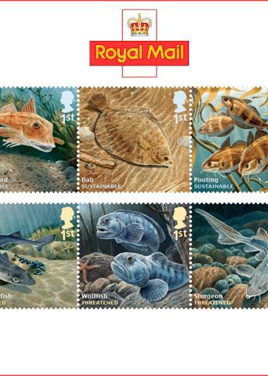 Royal Mail sustainable fish stamps