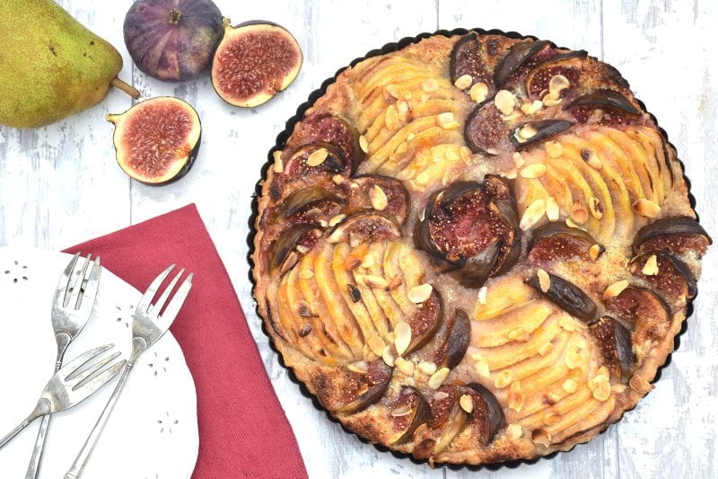 pear & fig tart [vegan]