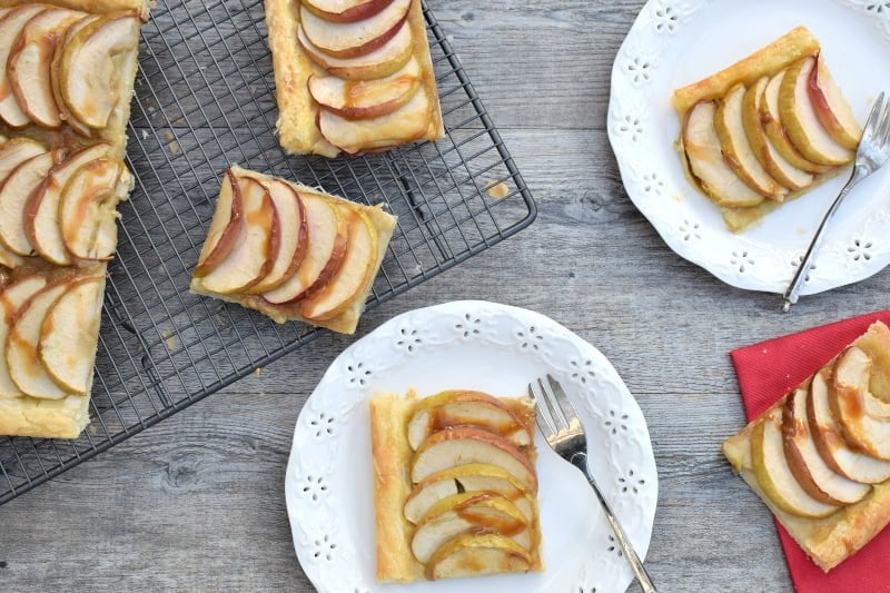 french apple tart (tarte fine aux pommes) [vegan]