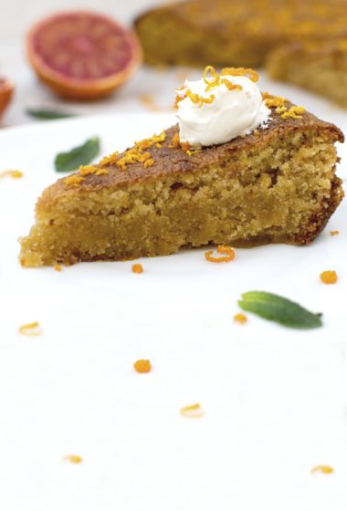 Blood Orange Polenta Cake [vegan] [gluten free] &copy; The Flexitarian - Annabelle Randles