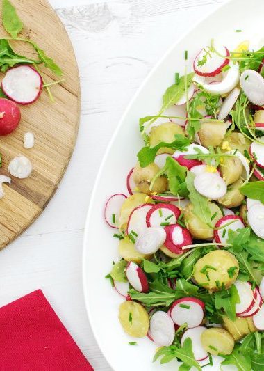 New Potato Radish Egg Salad [vegetarian] by The Flexitarian