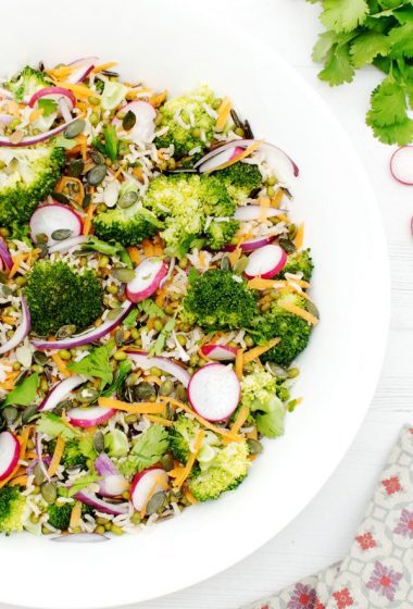 Broccoli Brown Rice Asian Salad [vegan] by The Flexitarian