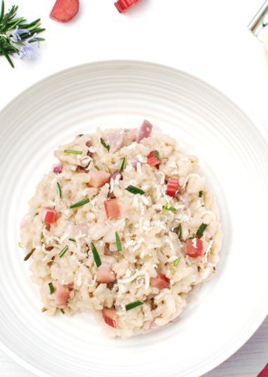 Rhubarb Risotto [vegetarian] by The Flexitarian
