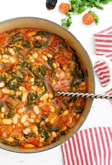 Spinach & Beans Chipolte Stew [vegan] by The Flexitarian