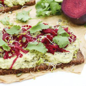 Superfood Open Sandwich [vegan] © The Flexitarian - Annabelle Randles