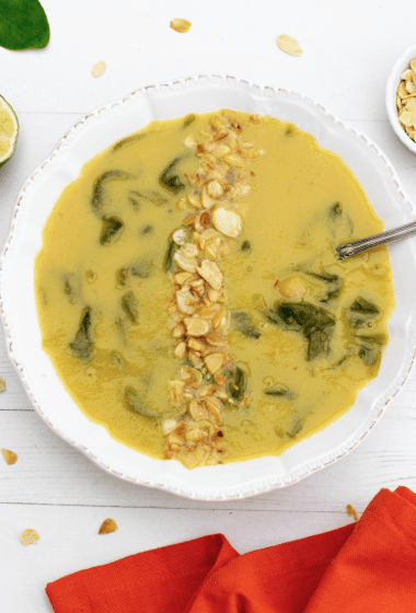 Pumpkin, Spinach & Chickpea Soup [vegan] [gluten free] by The Flexitarian