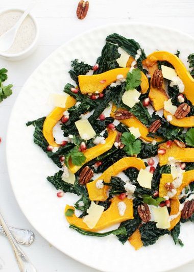 Roasted Butternut, Kale & Comt&eacute; Salad [flexitarian] [gluten free] by The Flexitarian