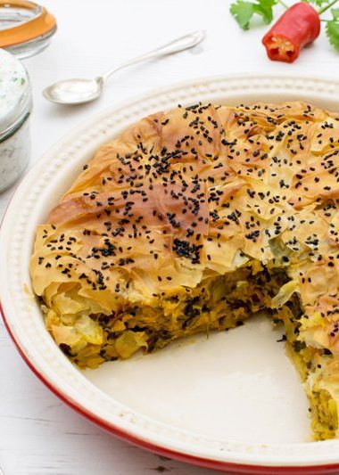 Indian Sweet Potato & Spinach Pie [vegan] by The Flexitarian