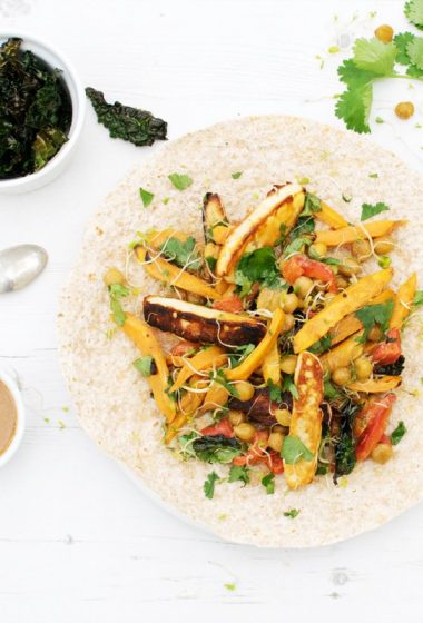 Sweet Potato & Chickpea Wrap by the Flexitarian