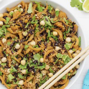 Black Rice & Sweet Potato Salad with Ginger Miso Dressing [vegan] [gluten free] © The Flexitarian - Annabelle Randles