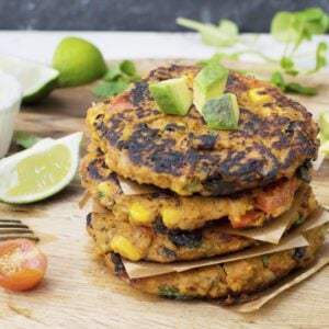 Sweet Potato & Black Beans Fritters © The Flexitarian - Annabelle Randles