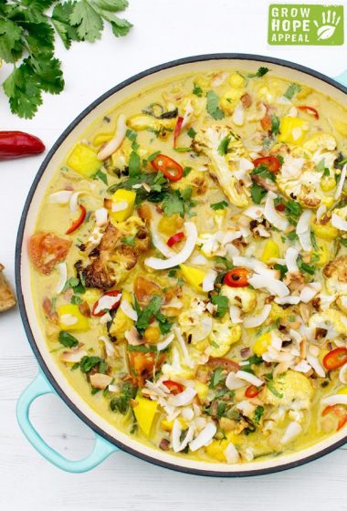 Cauliflower, Mango and Spinach Coconut Curry [vegan] [gluten free] by The Flexitarian