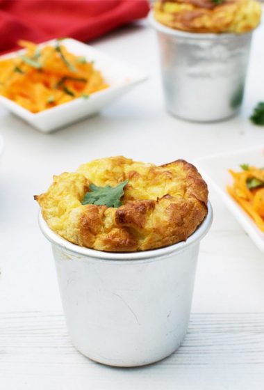 Leek Souffl&eacute;s With Miso Dressing [vegetarian] by The Flexitarian