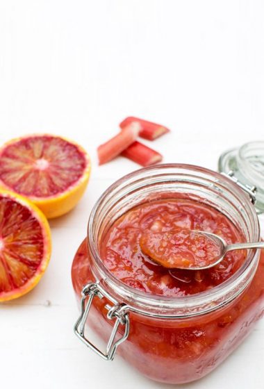 Blood Orange & Rhubarb Jam [vegan] [gluten free] by The Flexitarian