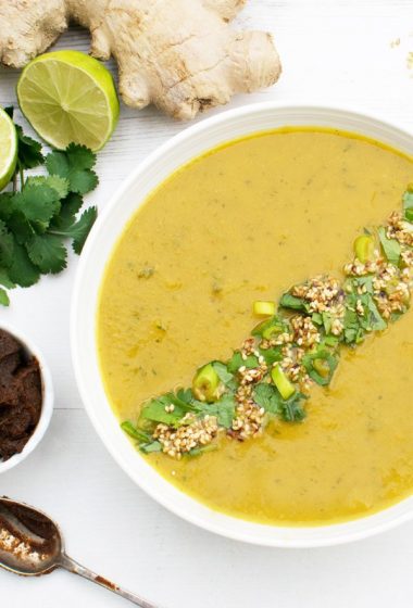 Carrot and Parsnip Miso Soup [vegan] [gluten free] by The Flexitarian