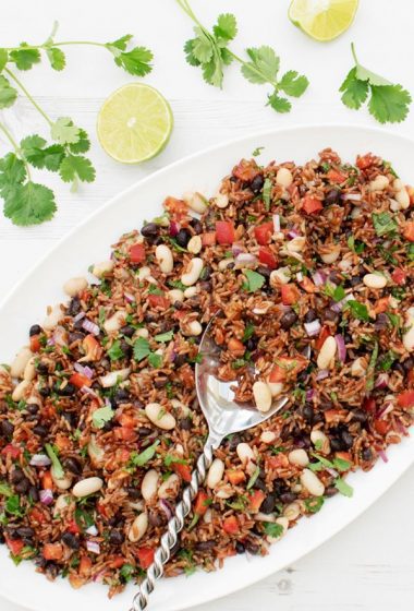 Spicy Bean & Red Rice Salad [vegan] [gluten free] by The Flexitarian