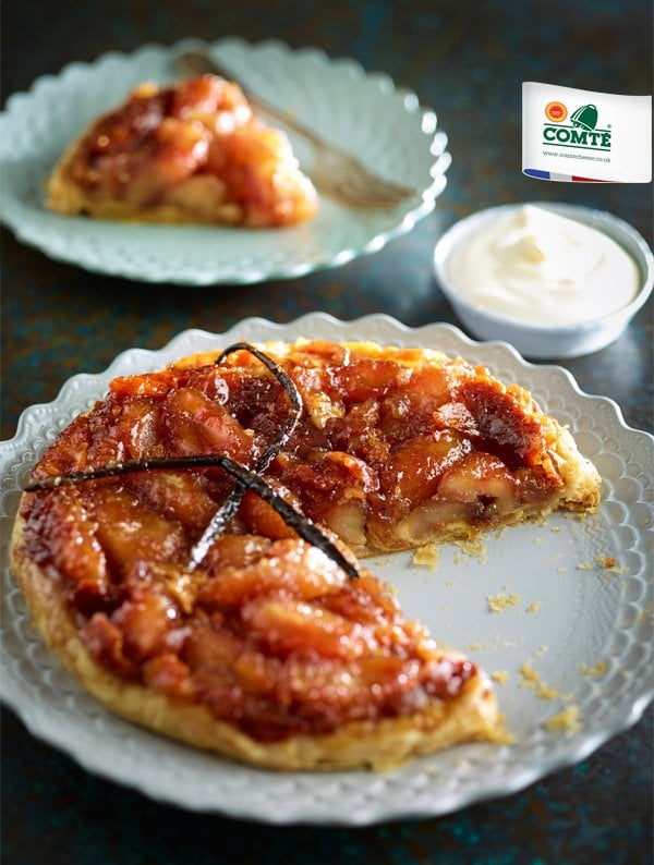 comté, banana & vanilla tatin [flexitarian]