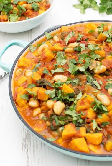 Sweet Potato , Spinach & Butter Bean Stew [vegan] [gluten free] by The Flexitarian