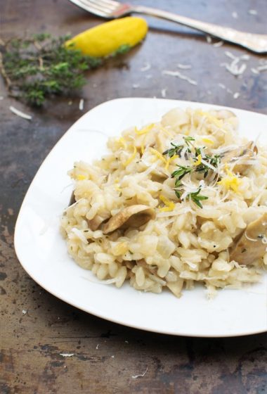 Mushroom Risotto with Celia Beer & Riso Gallo [flexitarian] [gluten free]