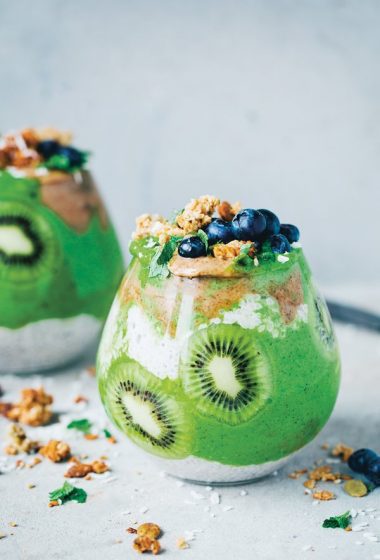 Kiwi Kale Chia Parfait [vegan] by Green Kitchen Stories