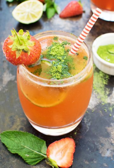 Strawberry Matchito [vegan] by The Flexitarian