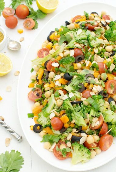 Zesty Chickpeas & Broccoli Salad With Curried Vinaigrette [vegan] [gluten free] by The Flexitarian