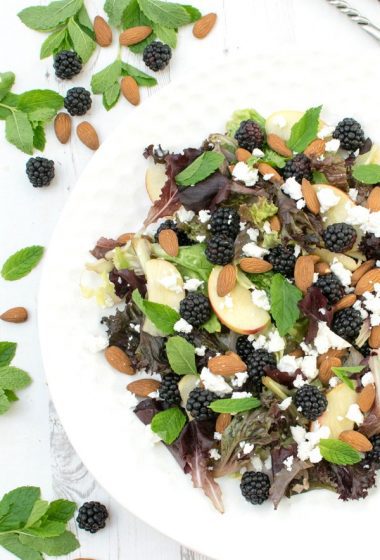 Blackberry, Apple & Feta Salad [vegetarian] by The Flexitarian