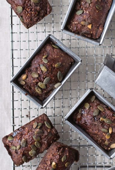 Chocolate & Date Rye Bread Loaves by Paul Hollywood [vegan]
