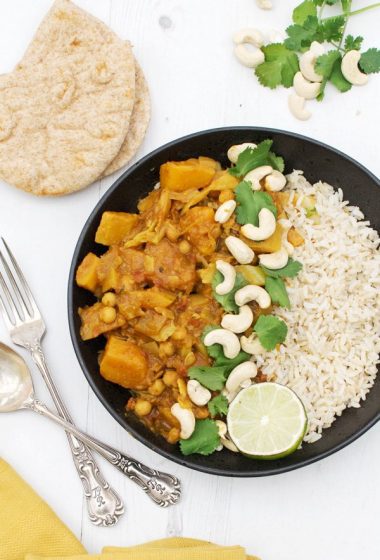 Organic Butternut & Cabbage Mild Curry [vegan] [gluten free] by The Flexitarian