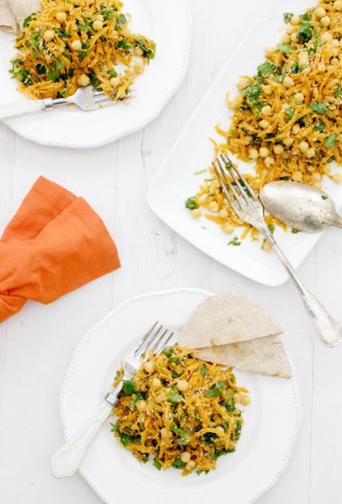Carrot & Chickpea Salad with Toasted Coconut [vegan] [gluten free] by The Flexitarian