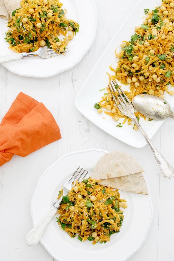 Carrot & Chickpea Salad with Toasted Coconut [vegan] [gluten free] by The Flexitarian