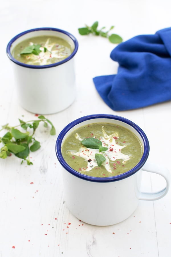 Watercress, Spinach & Leek Soup [vegan] [gluten free] by The Flexitarian