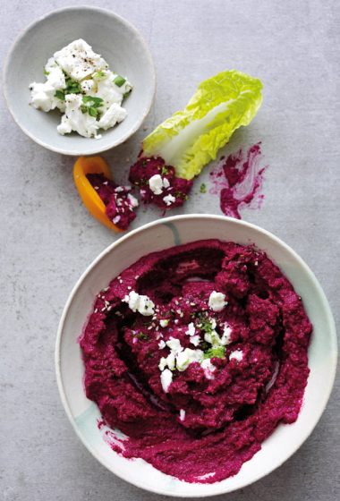 Beetroot Dip with Feta, Sesame & Lime [vegetarian] by Dan Doherty
