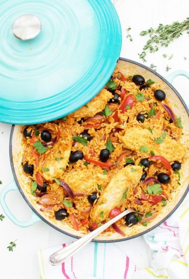 One Pot Spanish Quorn Chicken & Rice [vegan] by The Flexitarian