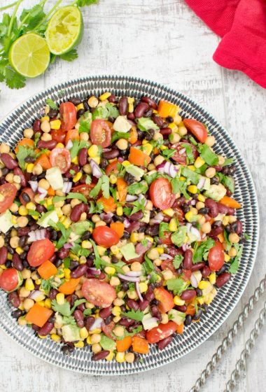 3 Bean Avocado Salad [vegan] by The Flexitarian