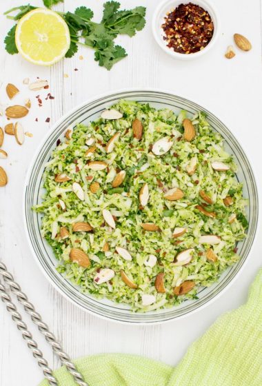 Broccoli Salad with Maple Ginger Dressing [vegan] by the Flexitarian