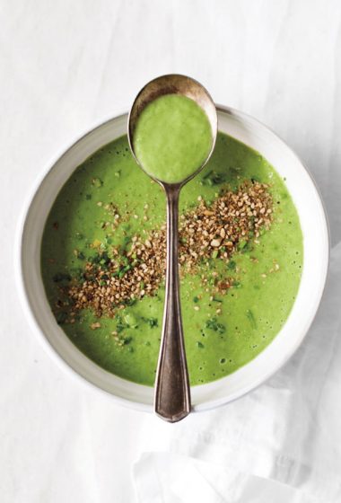 Chill-out Cucumber and Avocado Soup with Mint and Dukkah [vegan] [gluten free] by Sarah Britton