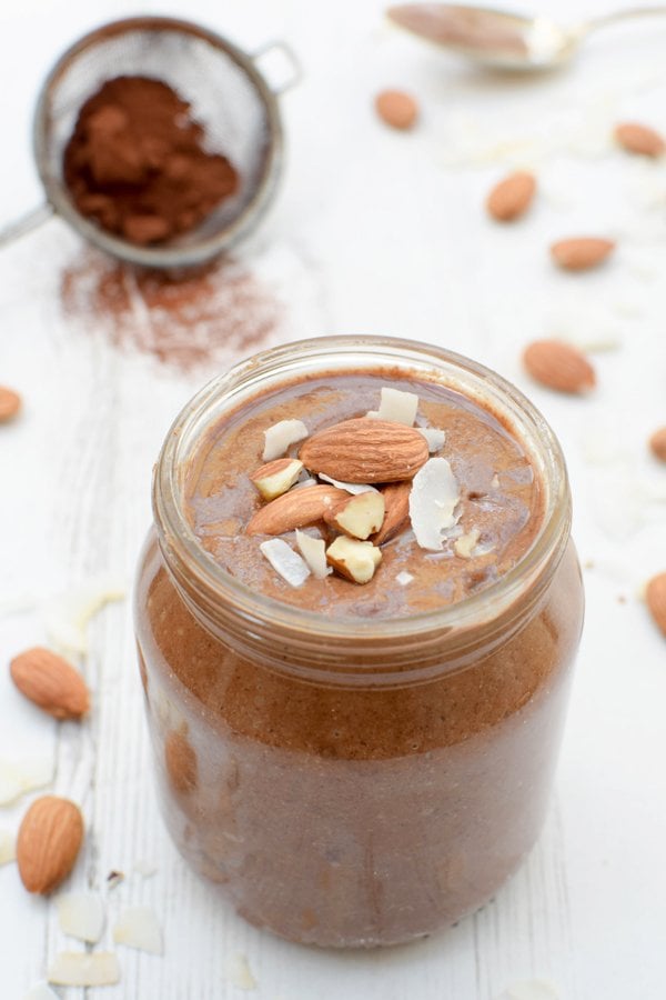 chocolate almond butter with coconut [vegan]