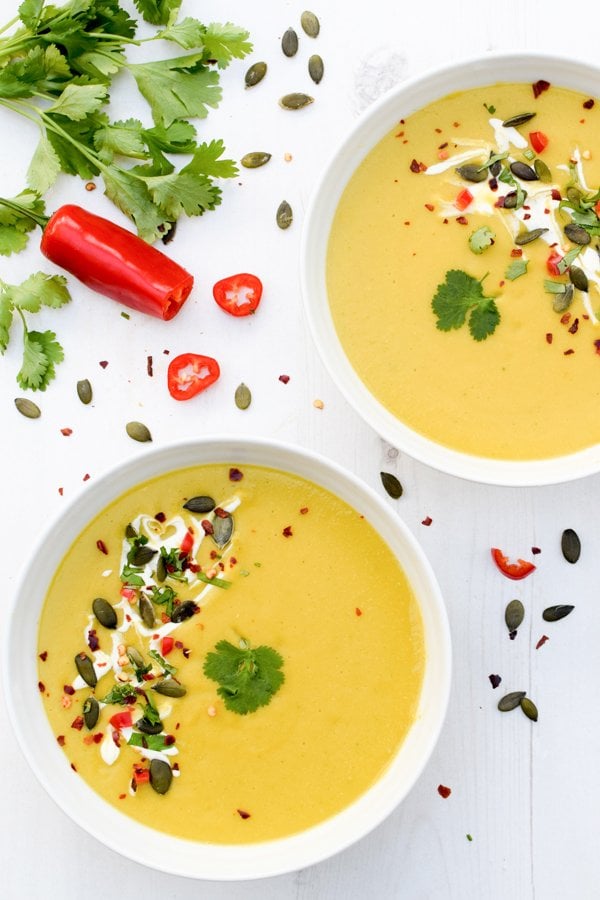 butternut & lentil coconut soup [vegan]