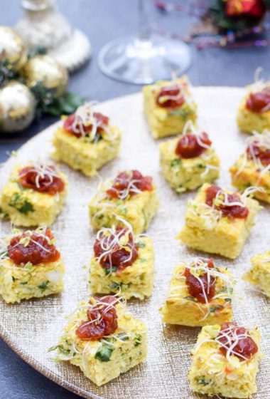 Curried Cauliflower Canapes [vegetarian] [gluten free] by The Flexitarian