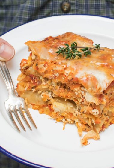 Slow-Cooker Vegetarian Lasagna by The Flexitarian