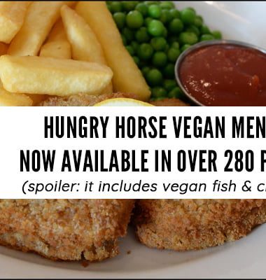 Hungry Horse Vegan Menu
