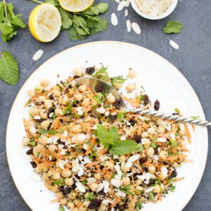 Moroccan Chickpea Salad with Carrots [vegan] [gluten free] © The Flexitarian - Annabelle Randles