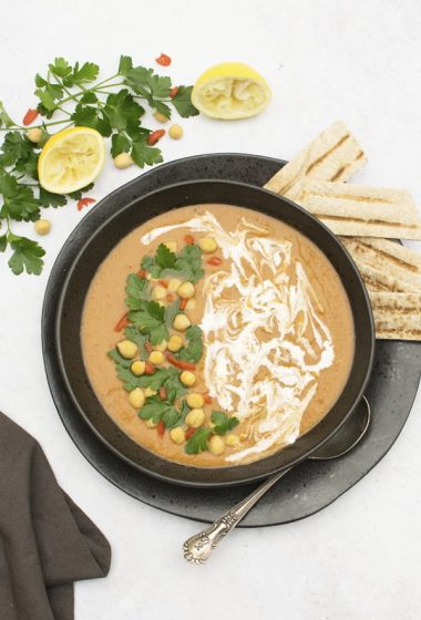Red Lentil Soup with Lemon & Sumac by The Flexitarian